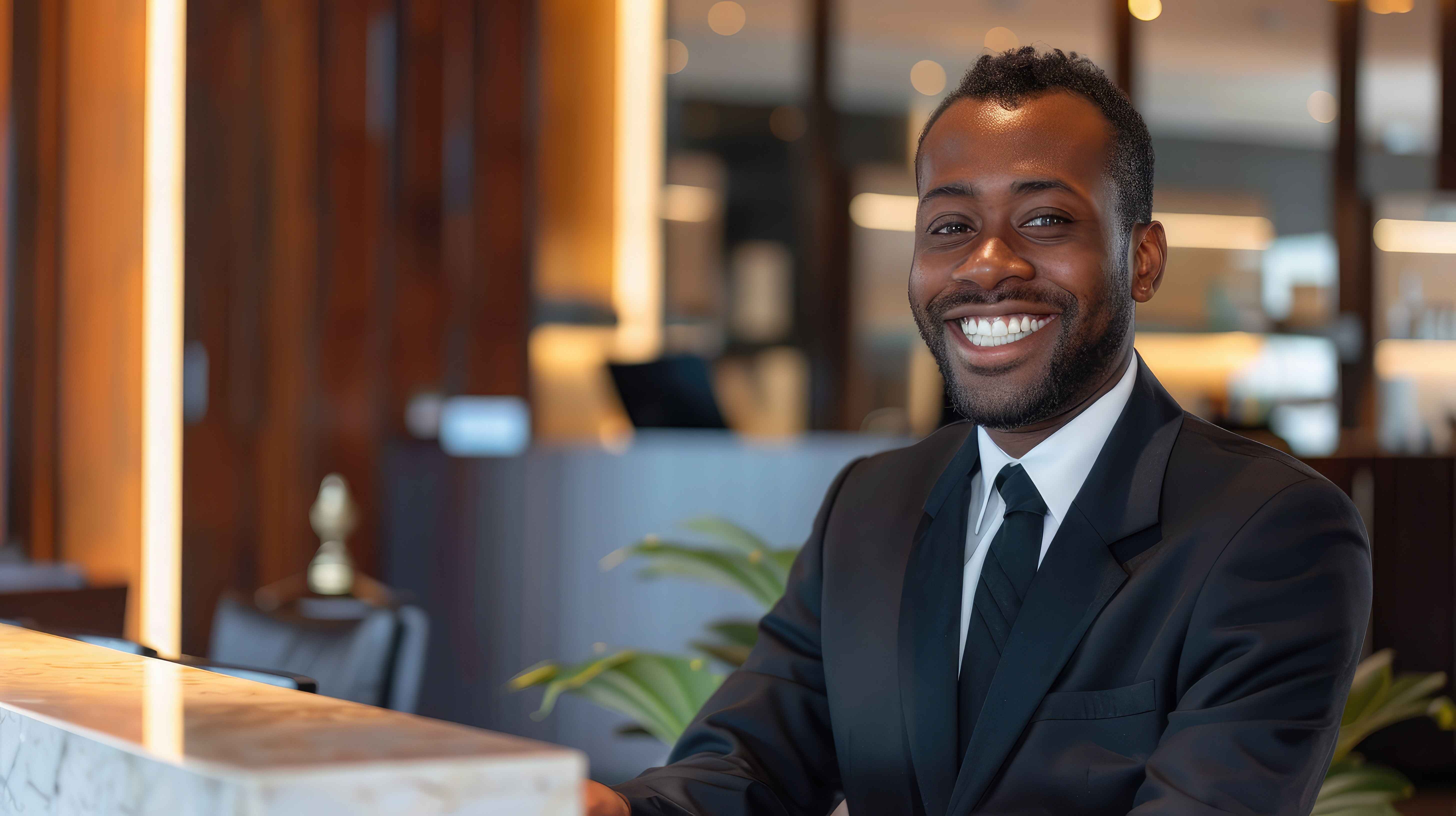 Man in a suit smiling