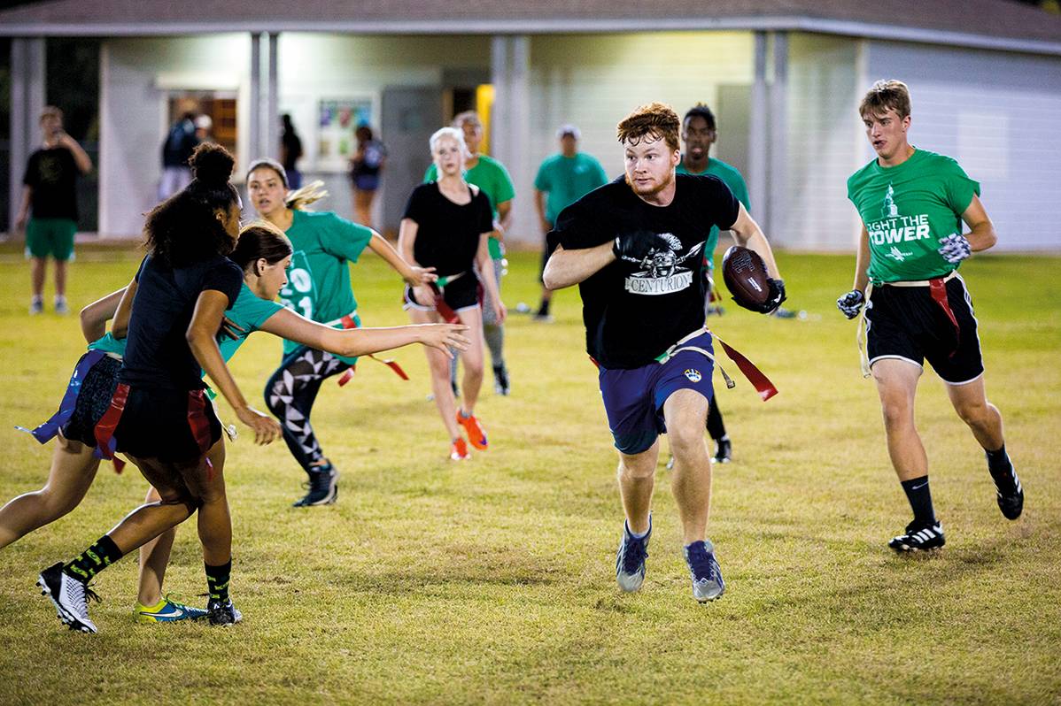 Intramural flag football
