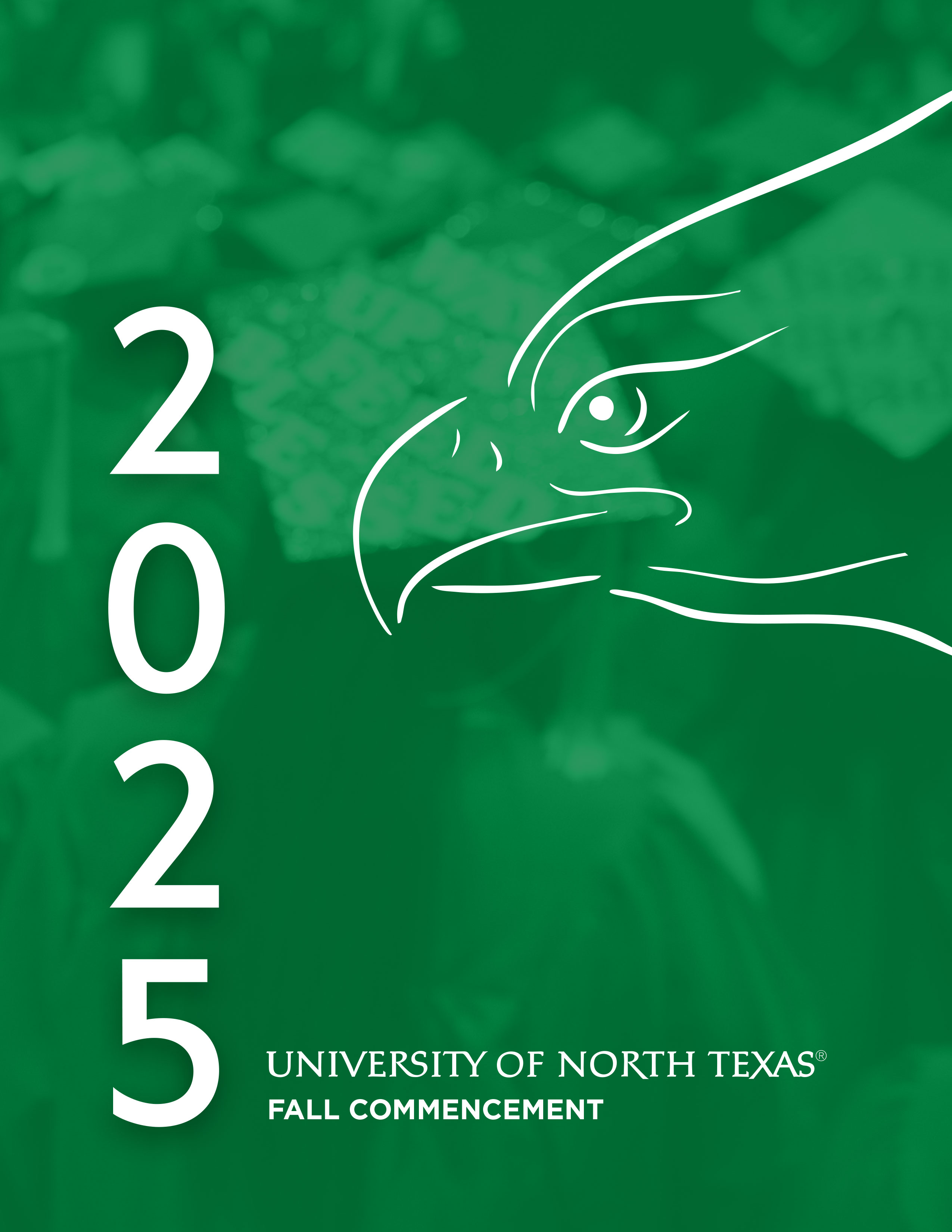 Spring 2025 Commencement program cover