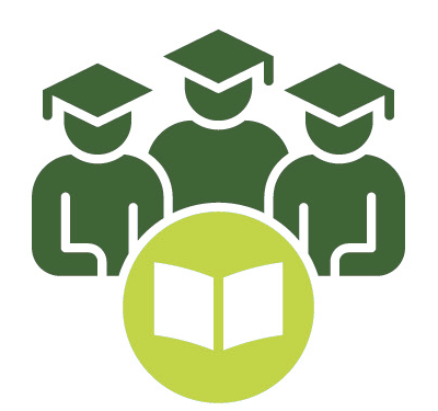 Three graduates icon