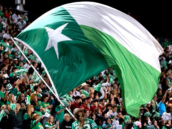 unt homecoming flag