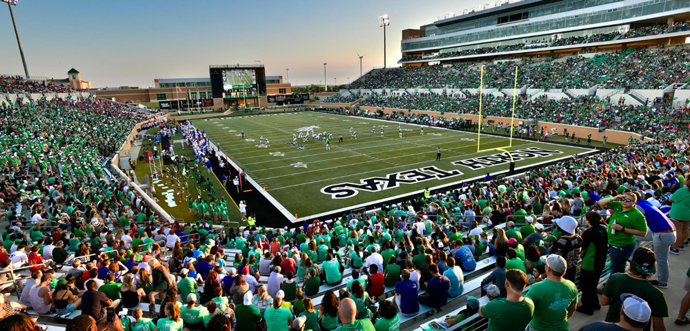 UNT football game at Apogee Stadium