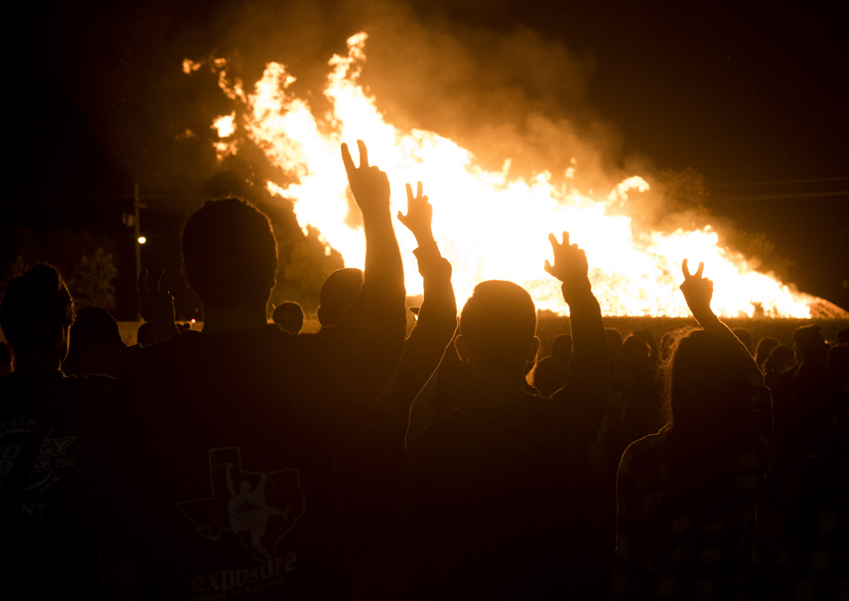 UNT Homecoming Bonfire