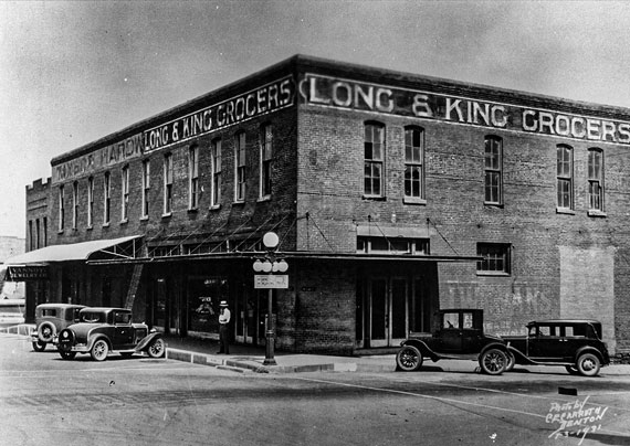 Old building in black and white