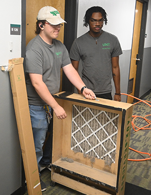 Maintenance work in the residence halls