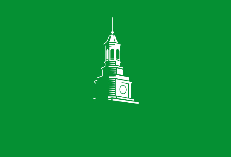 Office for Nationally Competitive Scholarships logo of Admin building clock tower